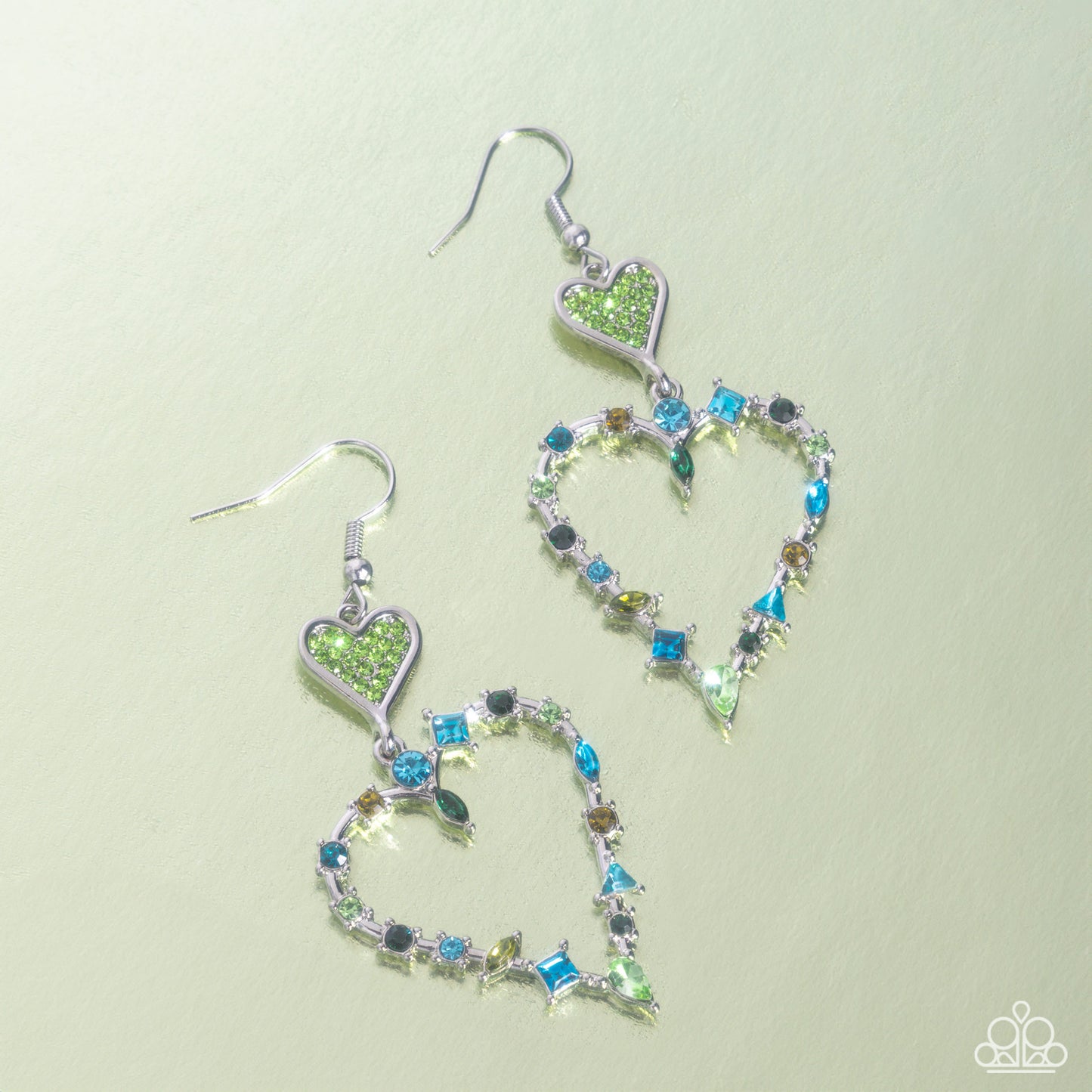 Parallel Passion - Green Earring