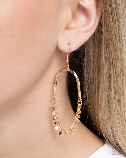 Forever Fringe - Gold Earring