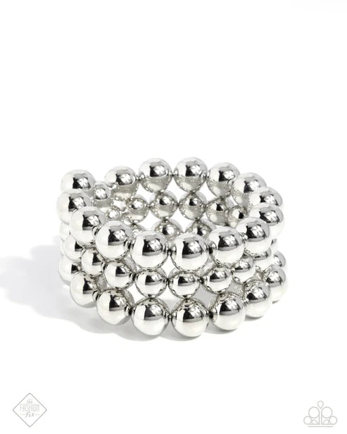 Raindrop Rebel - Silver Necklace & Bracelet Set