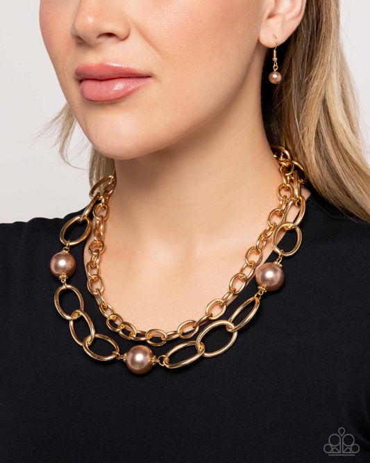 Top of My List - Brown Necklace