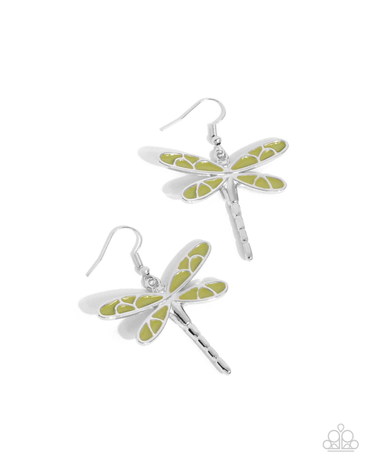 Dragonfly Descent - Green Earring