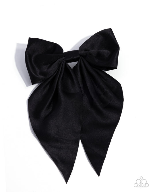 Perfect Poise - Black Hair Bow