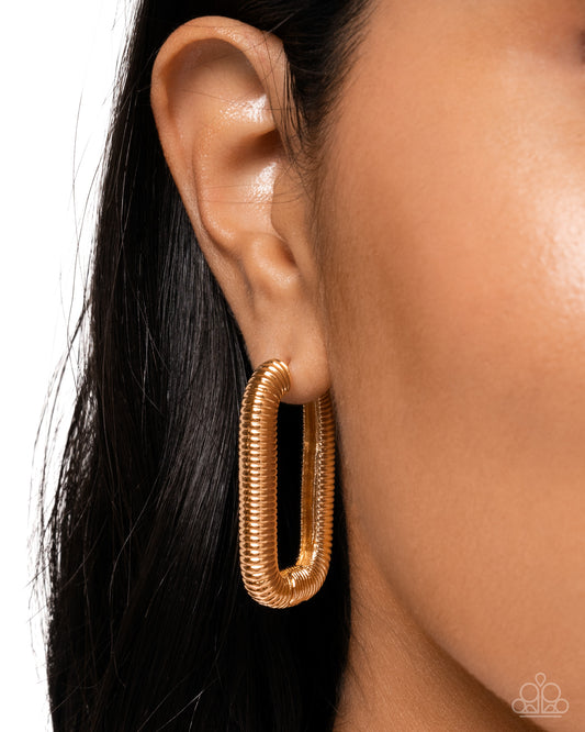 Spiral Supply - Gold Hoop Earring