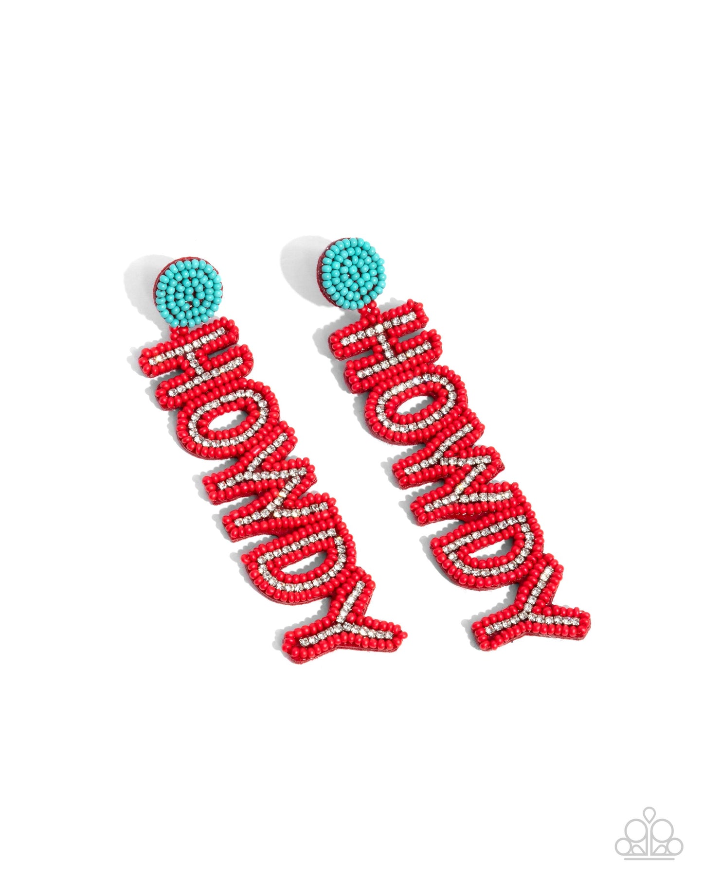Howdy Headline - Red Seed Bead Earring