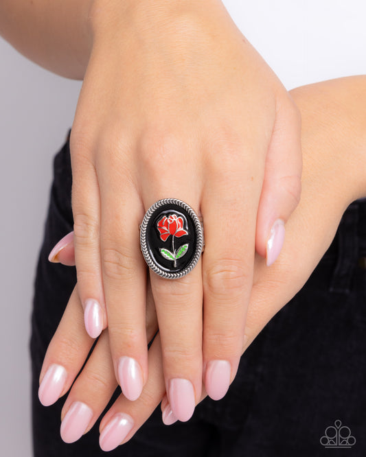 Delicate Dowry - Black Ring
