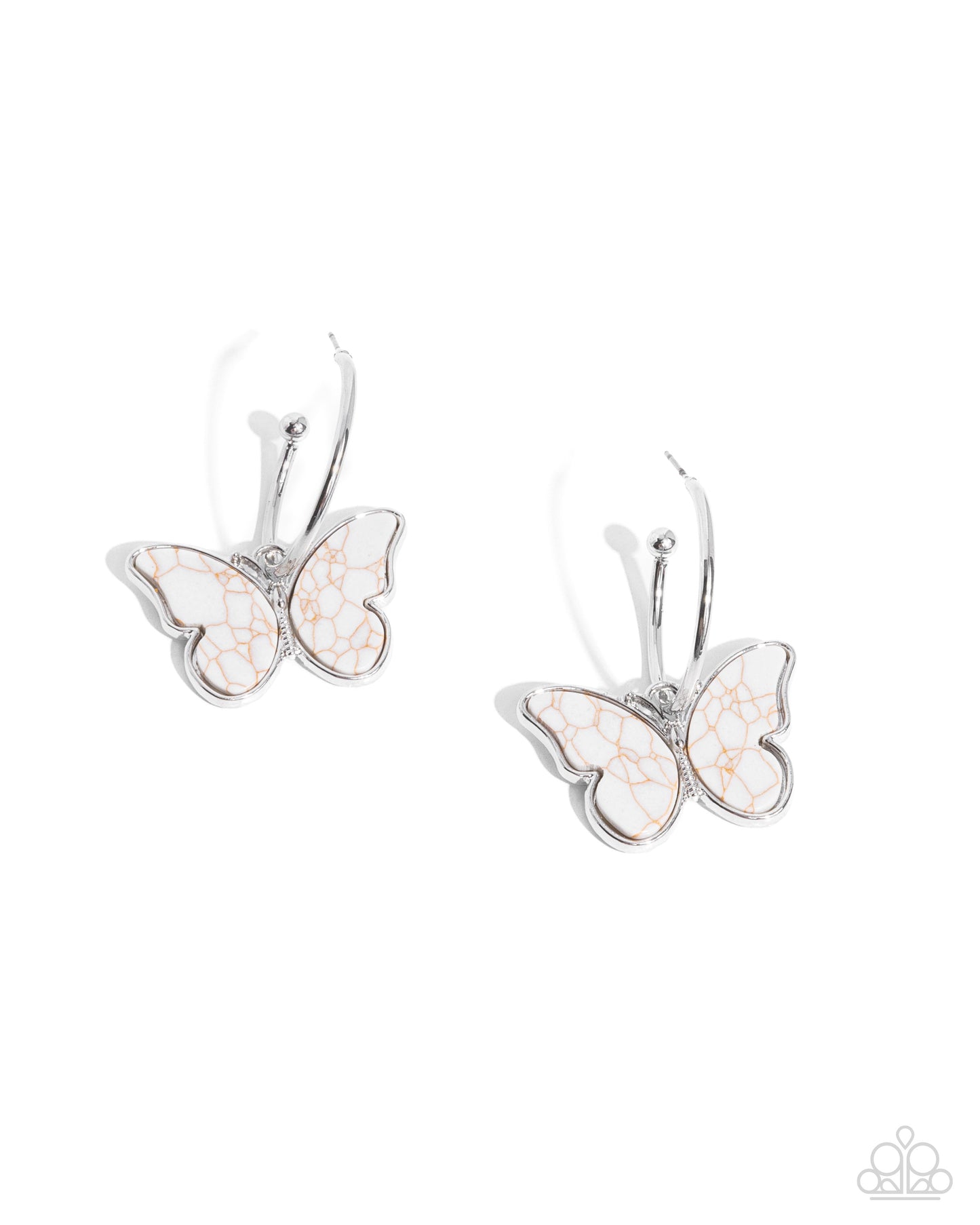 Melodic Mariposa - White Earring
