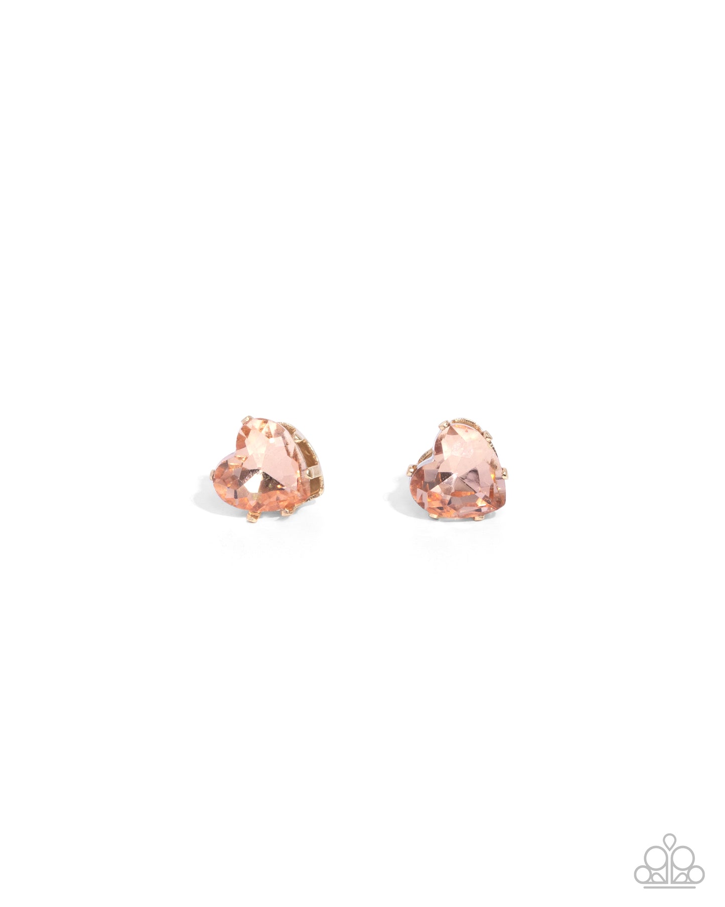 Sweetheart Stunner - Gold Stud Earring