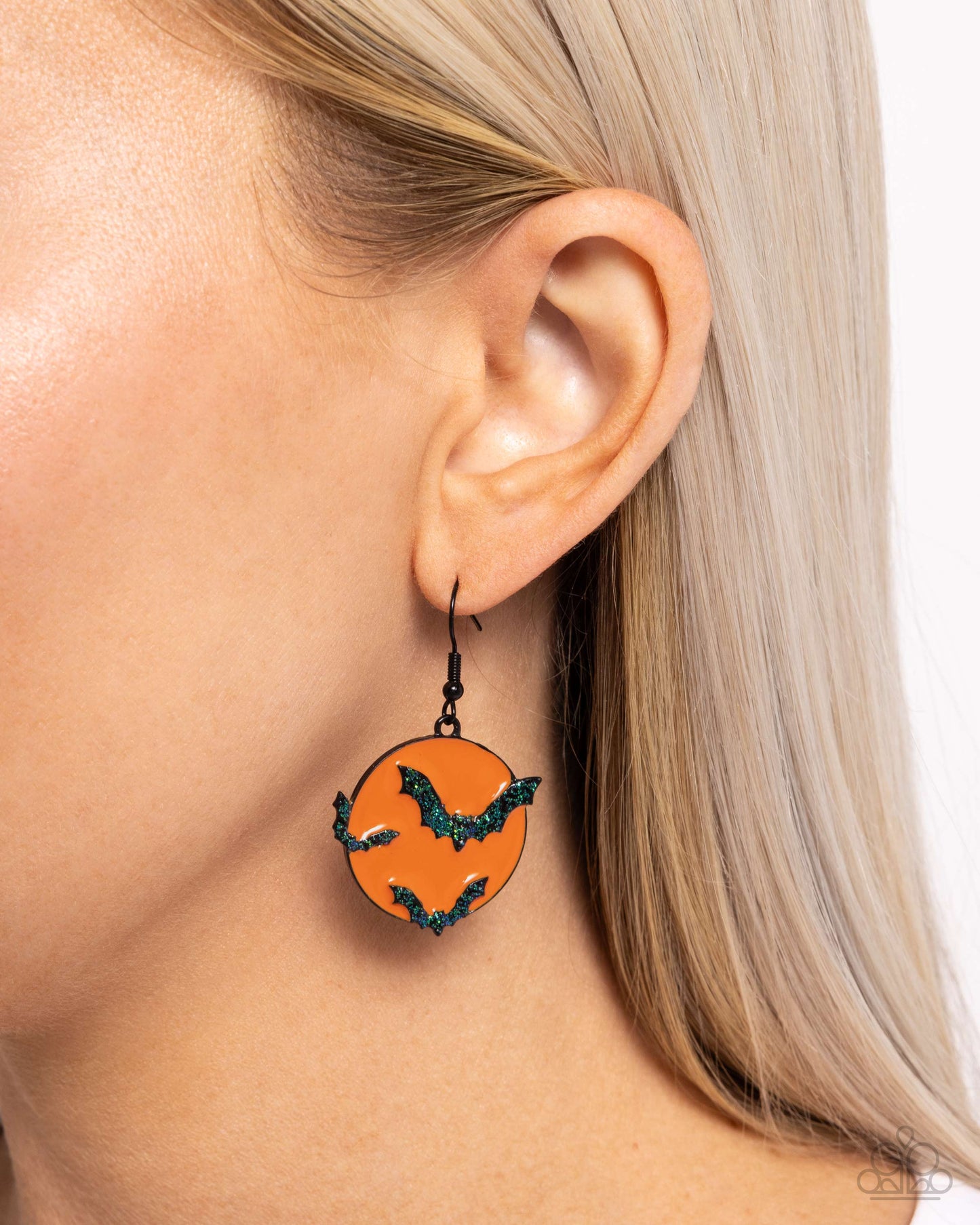 Vampire Bats - Orange Earring