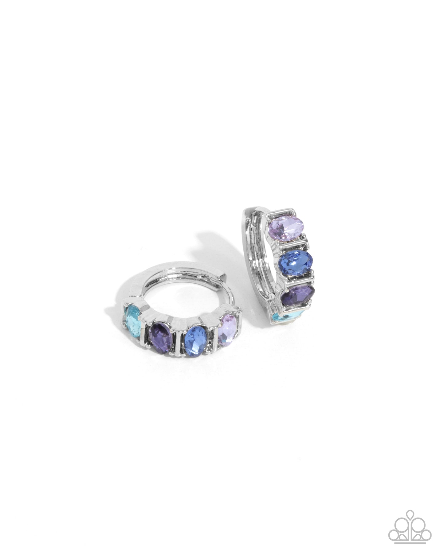 Impressive Impact - Blue Hoop Earring