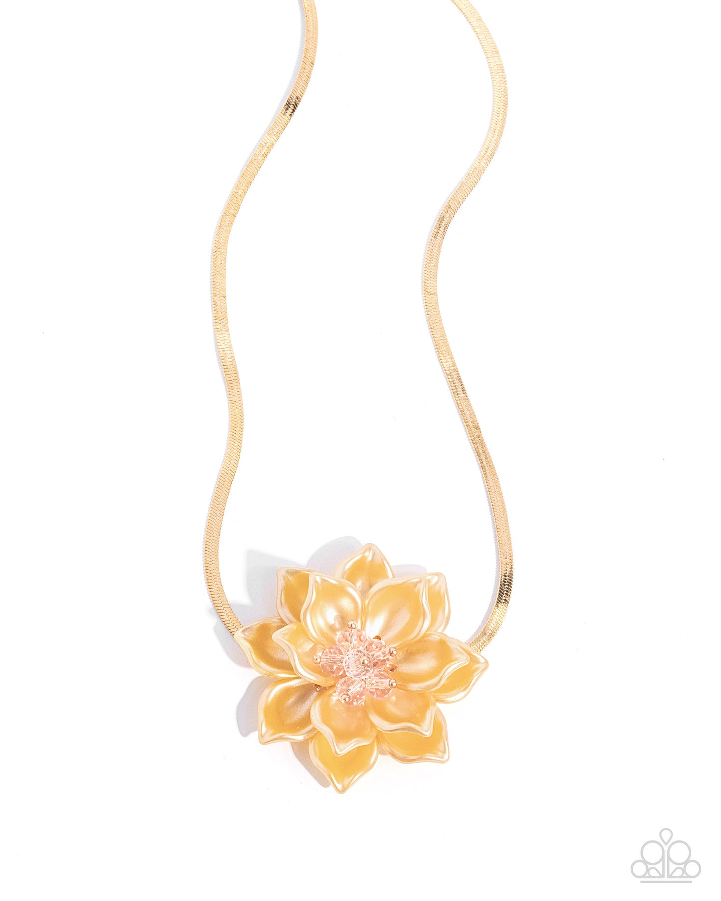 Banquet Blossom - Yellow Necklace
