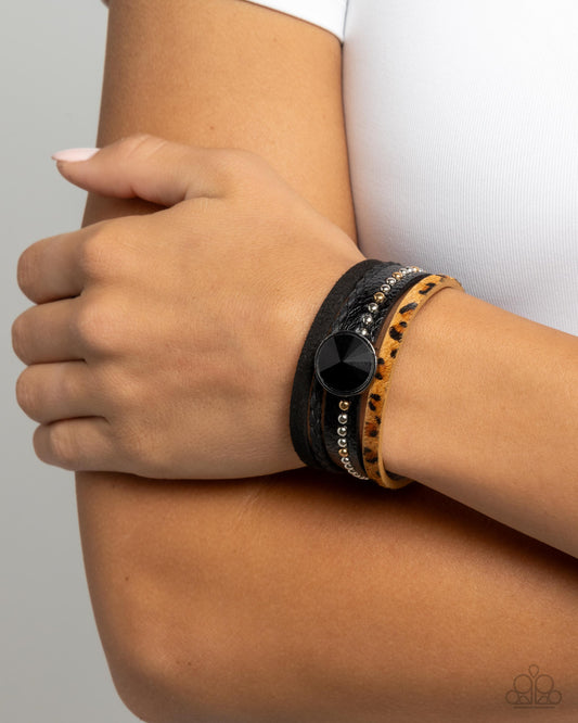 Fair LEATHER - Black Urban Bracelet