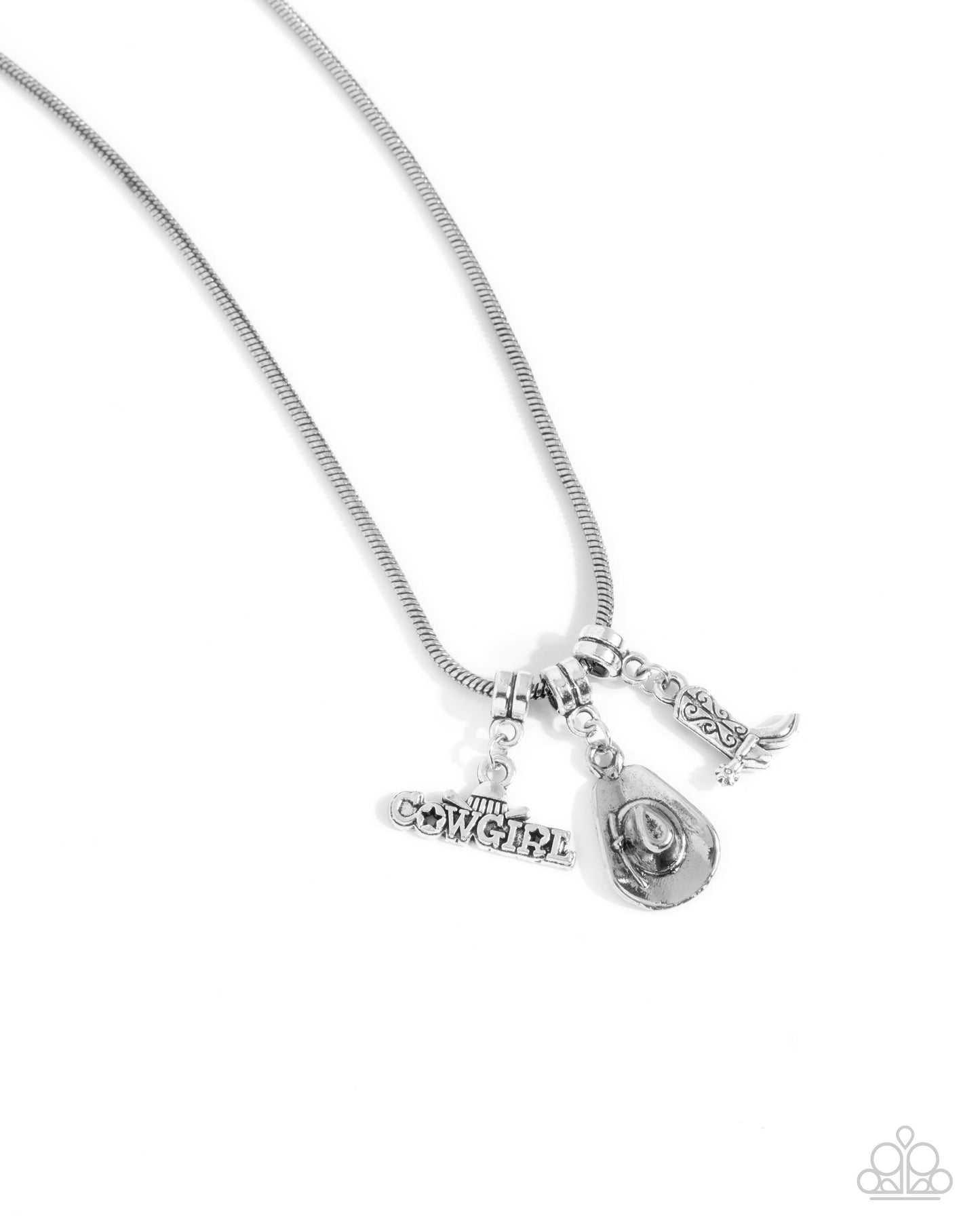 Boy Meets COWGIRL - Silver Necklace