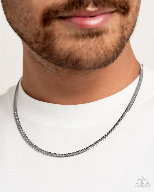 CURB the Peace - Silver Urban Necklace