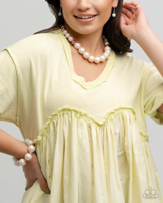 Pearl Platoon - Complete Look Necklace & Bracelet Set