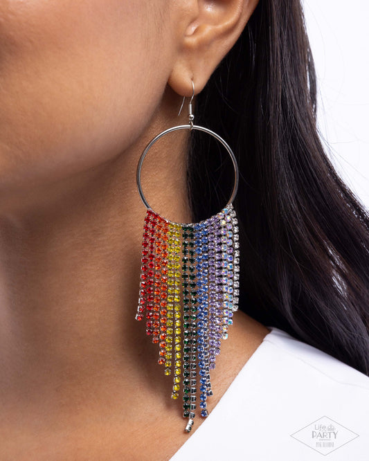 Streamlined Shimmer - Multi Earring