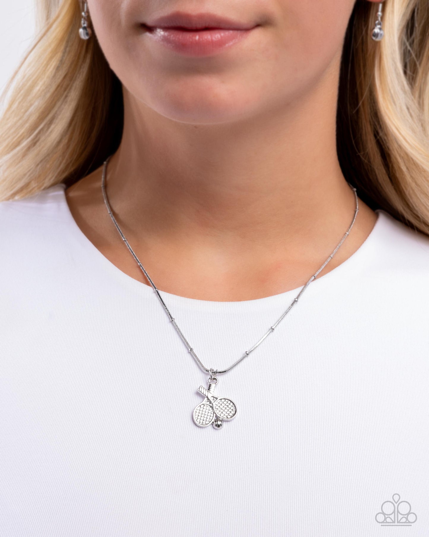 Adorable Ace - Silver Necklace