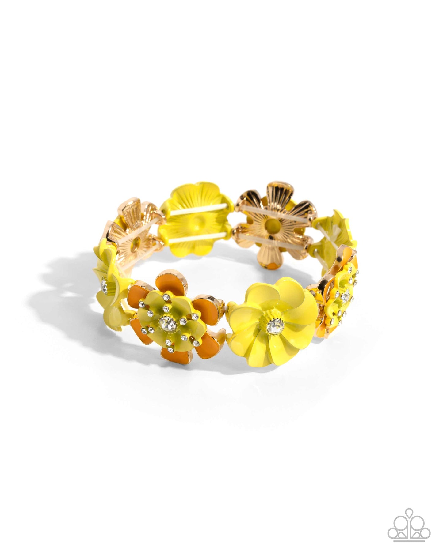 Complete Look! Botanic Beginner - Yellow Necklace & Bracelet Set