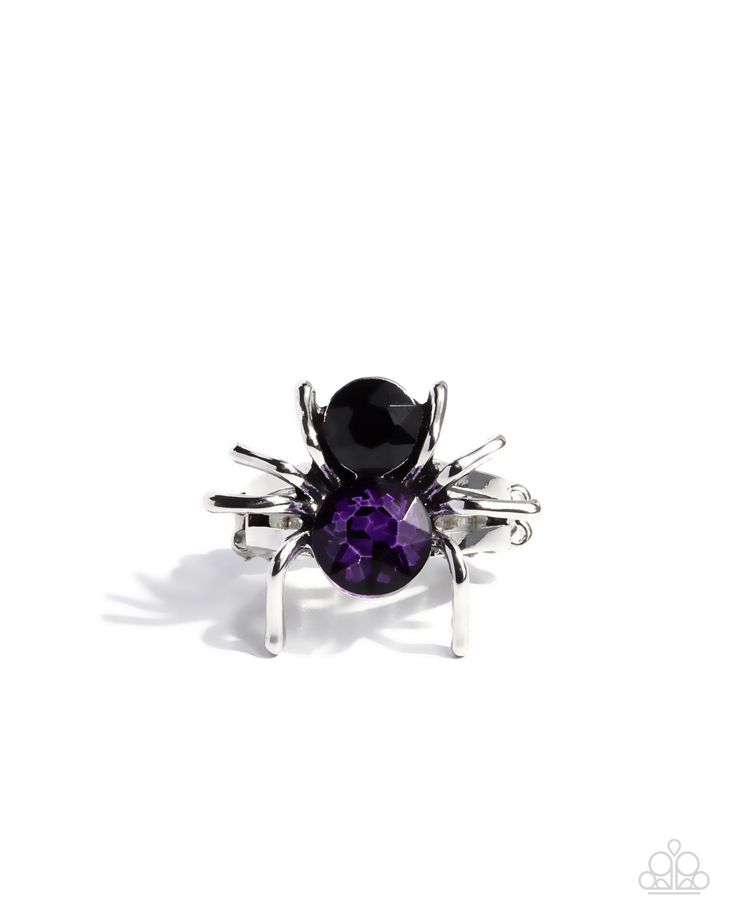 Complete Look!Spider Bite - Purple Earring & Ring Set