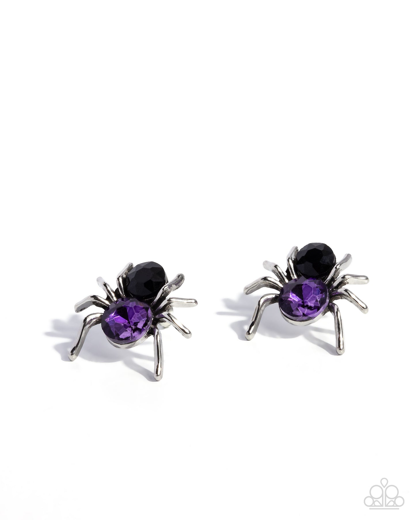 Complete Look!Spider Bite - Purple Earring & Ring Set