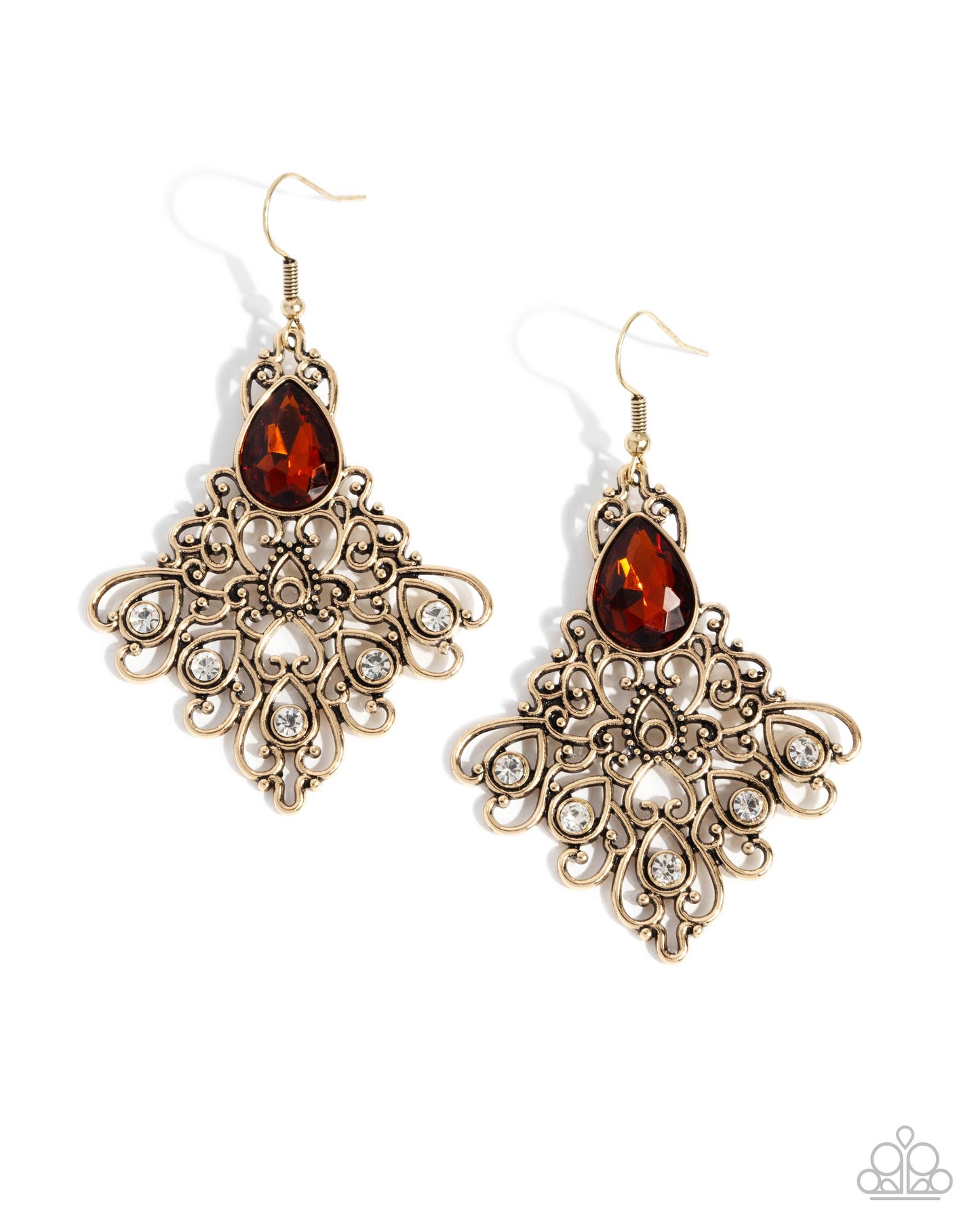 Lattice Legacy - Brown Earring