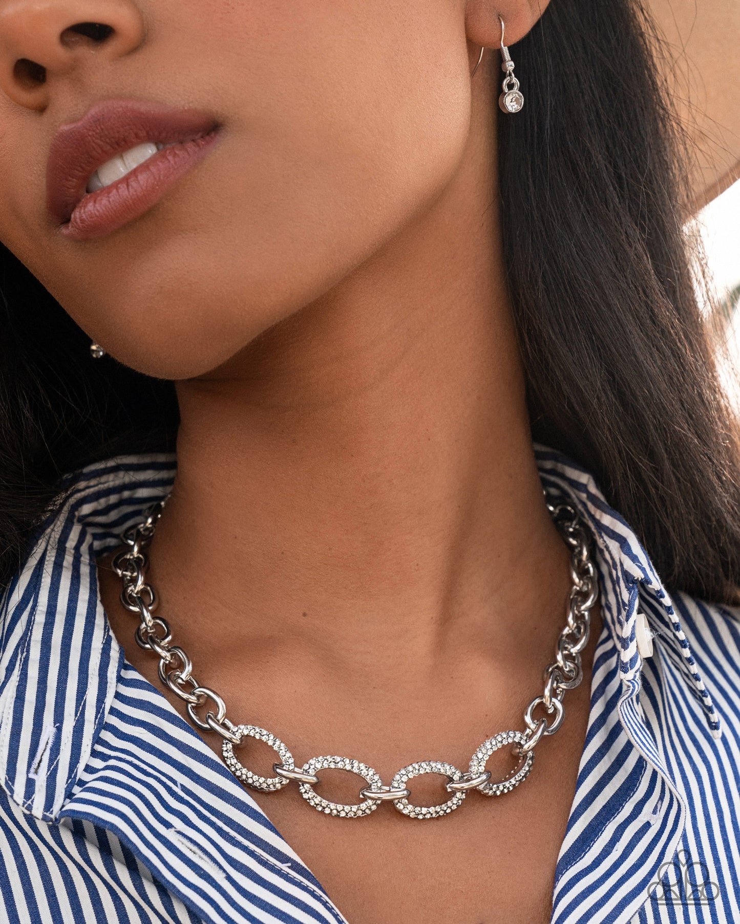 Boogie Bling - White Necklace
