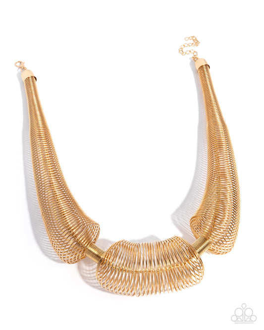 Carefree Coils - Gold Necklace