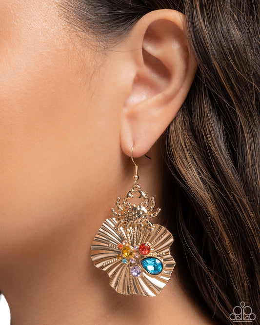 Capricious Crab - Gold Earring