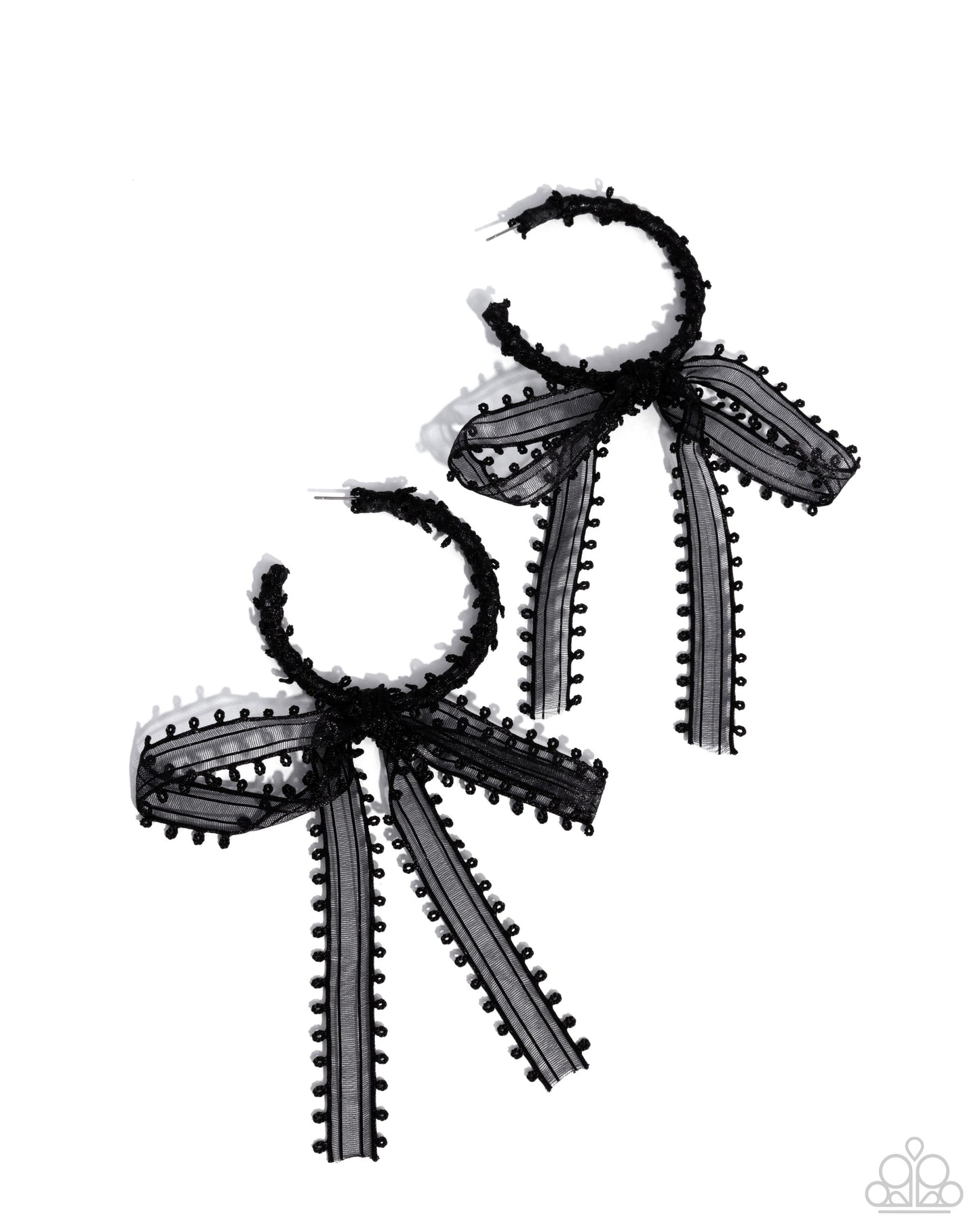 Brand New Bow - Black Earring
