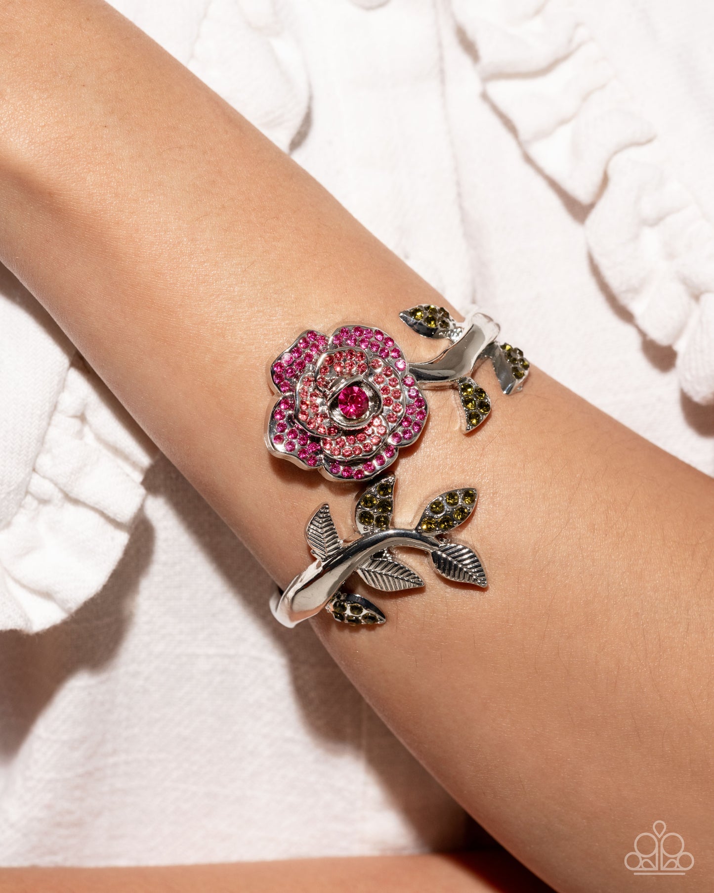 Blossoming Belle - Pink Necklace & Bracelet Set (LOP 04-25)