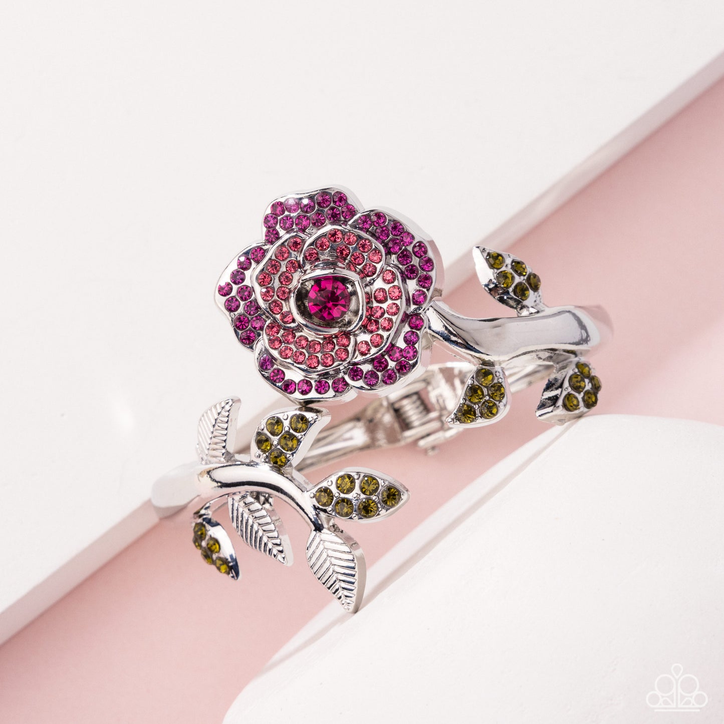 Blossoming Belle - Pink Necklace & Bracelet Set (LOP 04-25)