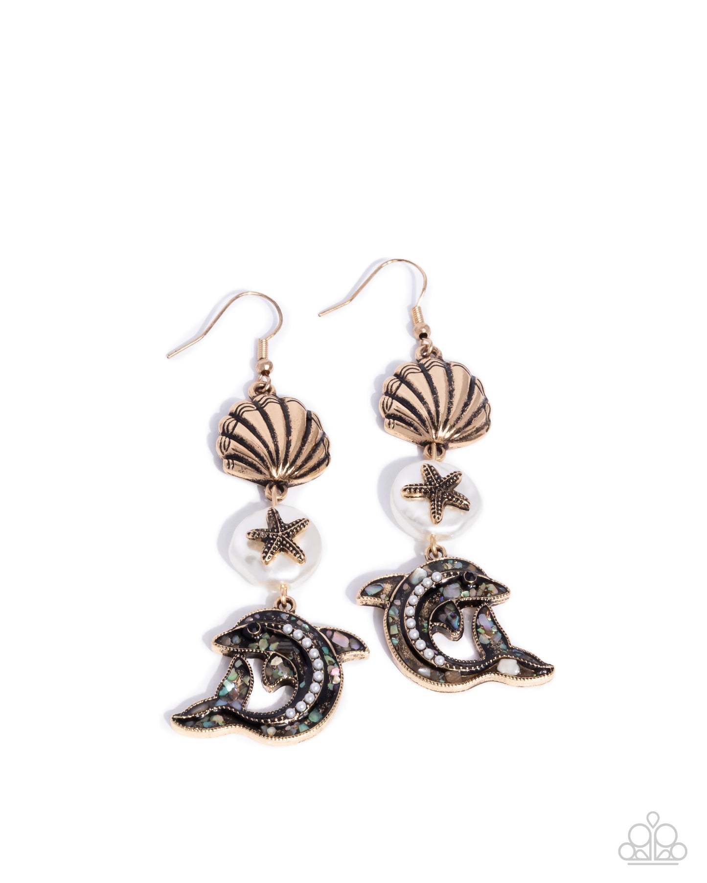 Delightful Dolphin - Gold Earring
