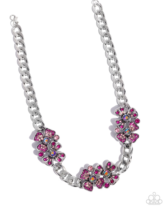 Fairy Florals - Pink Necklace