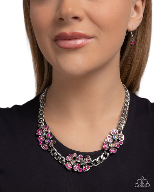 Fairy Florals - Pink Necklace