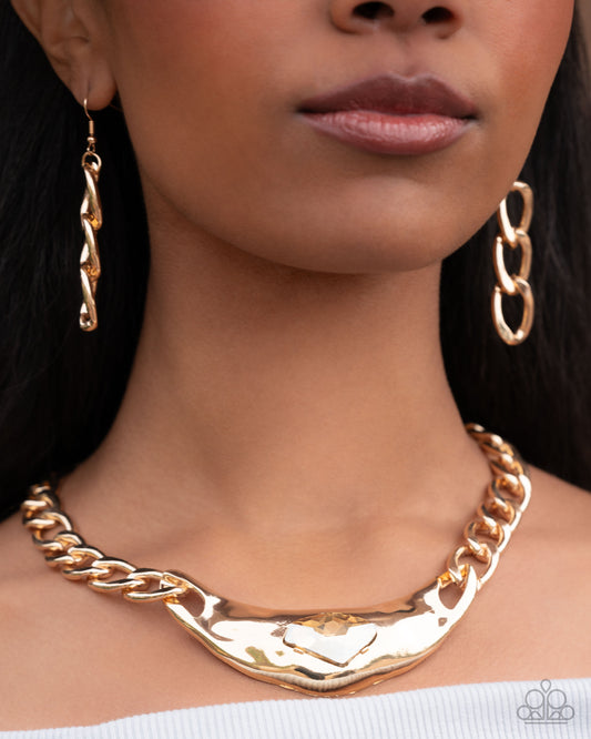 Peak of Pizzazz - Gold Necklace