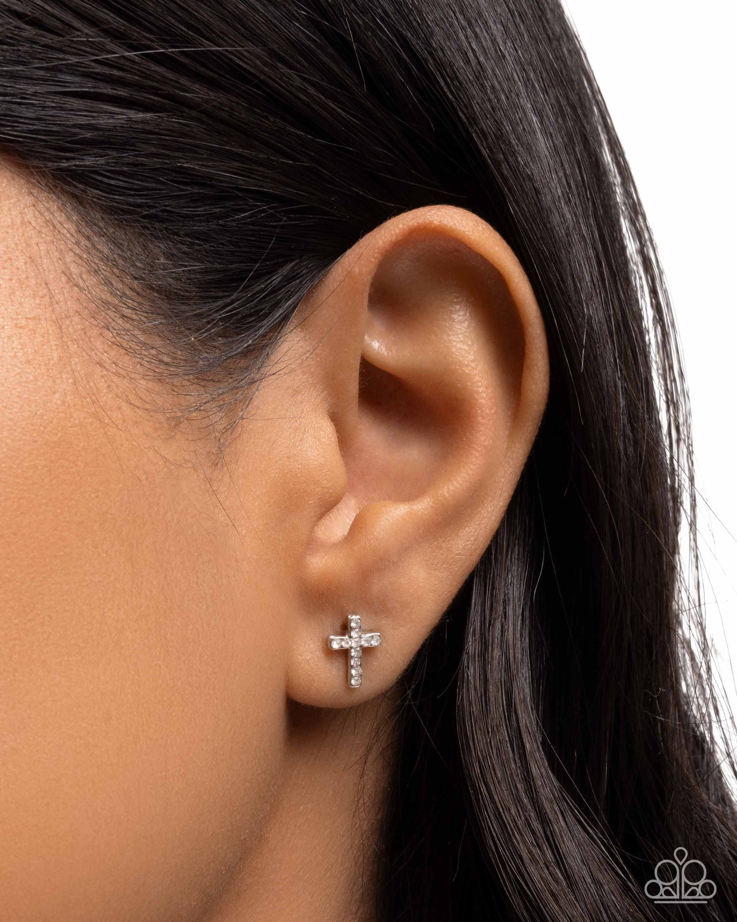 Sacred Shimmer - White Earring