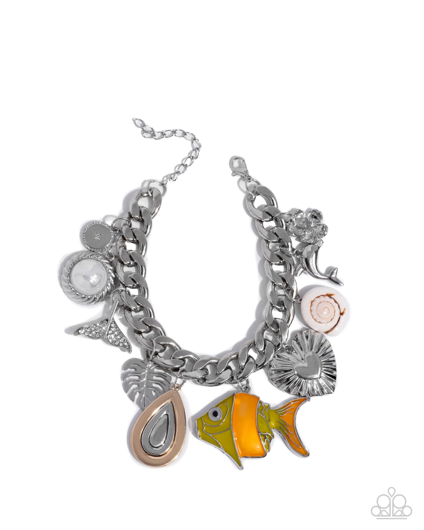 Fish Frenzy - Orange Charm Bracelet