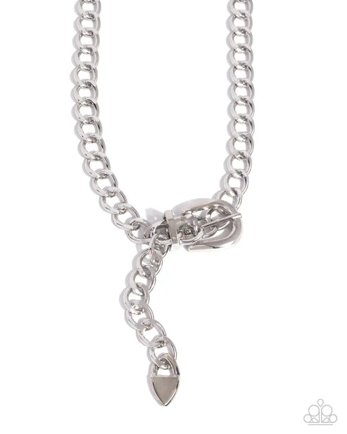 Bold Buckle - Silver Necklace (Convention 2025)