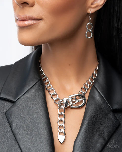 Bold Buckle - Silver Necklace (Convention 2025)