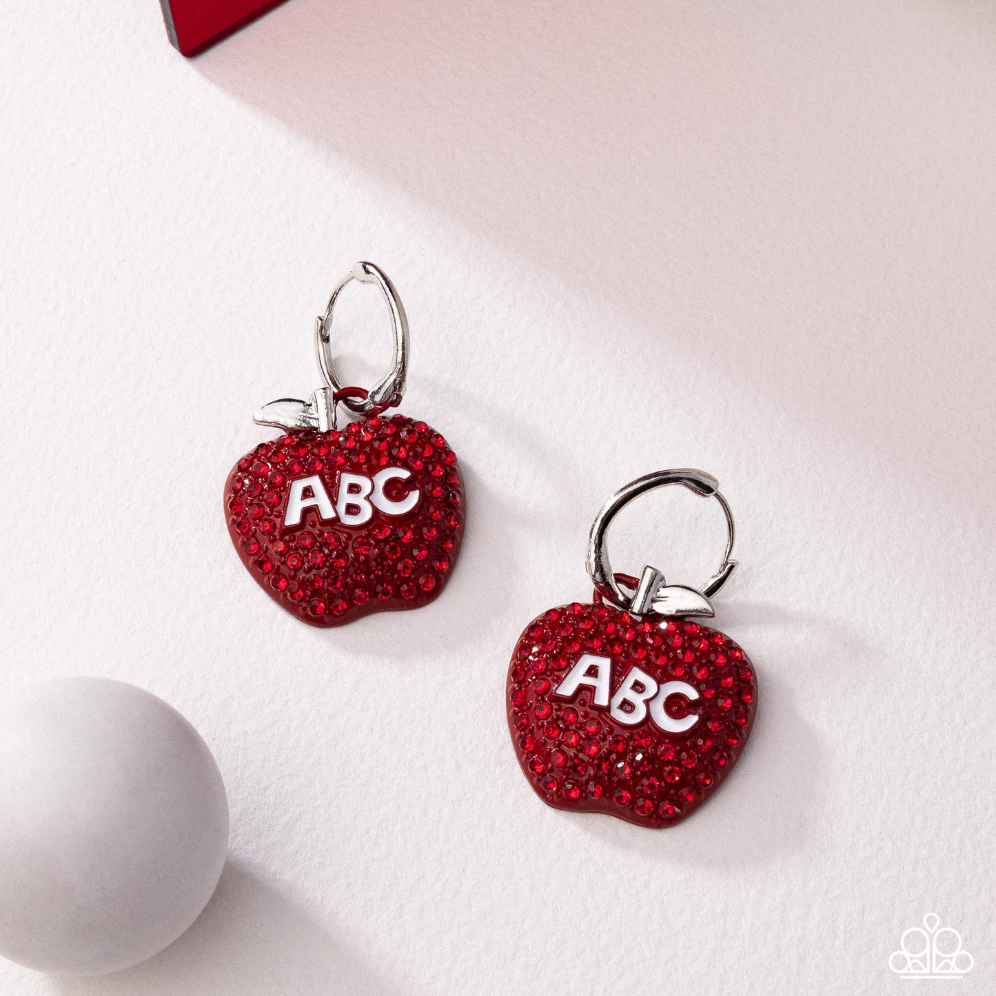Adorable ABCs - Red Hoop Earring (LOP 07-25)