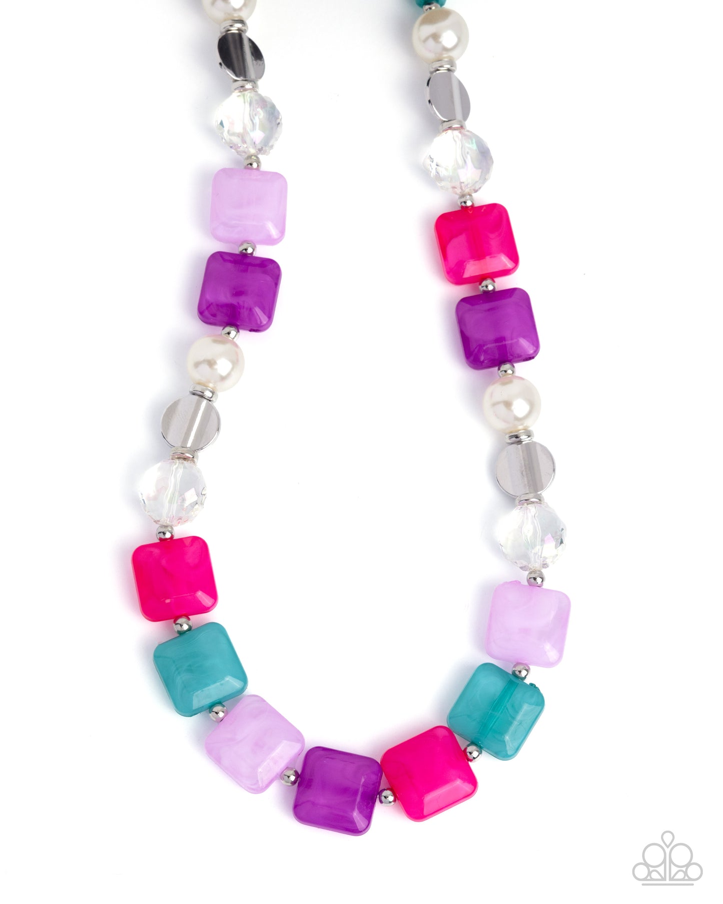 Continuous Cubes - Multi Necklace & Bracelet Set