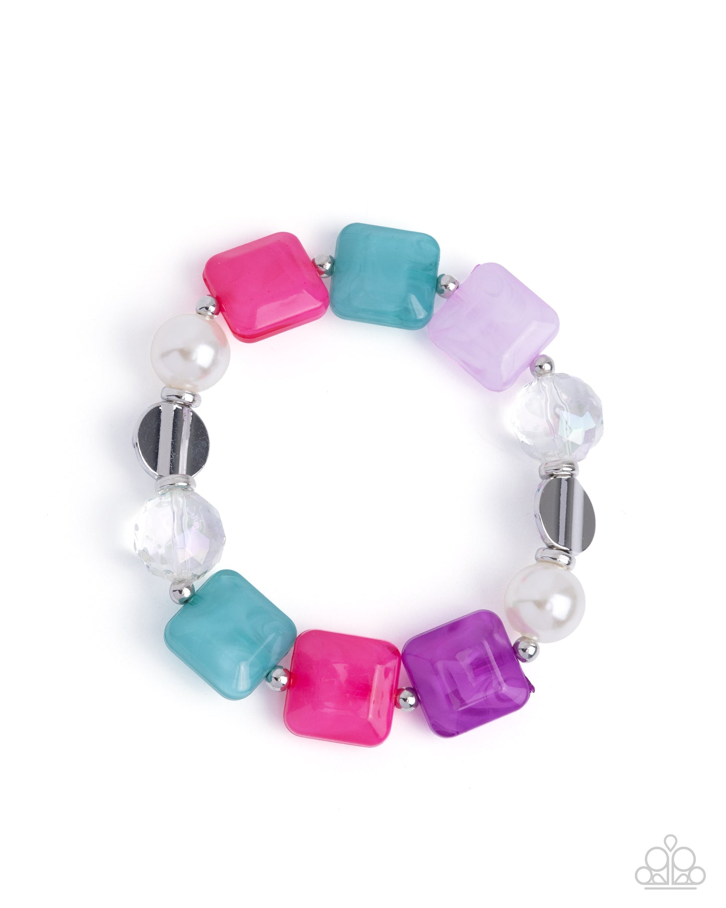 Continuous Cubes - Multi Necklace & Bracelet Set