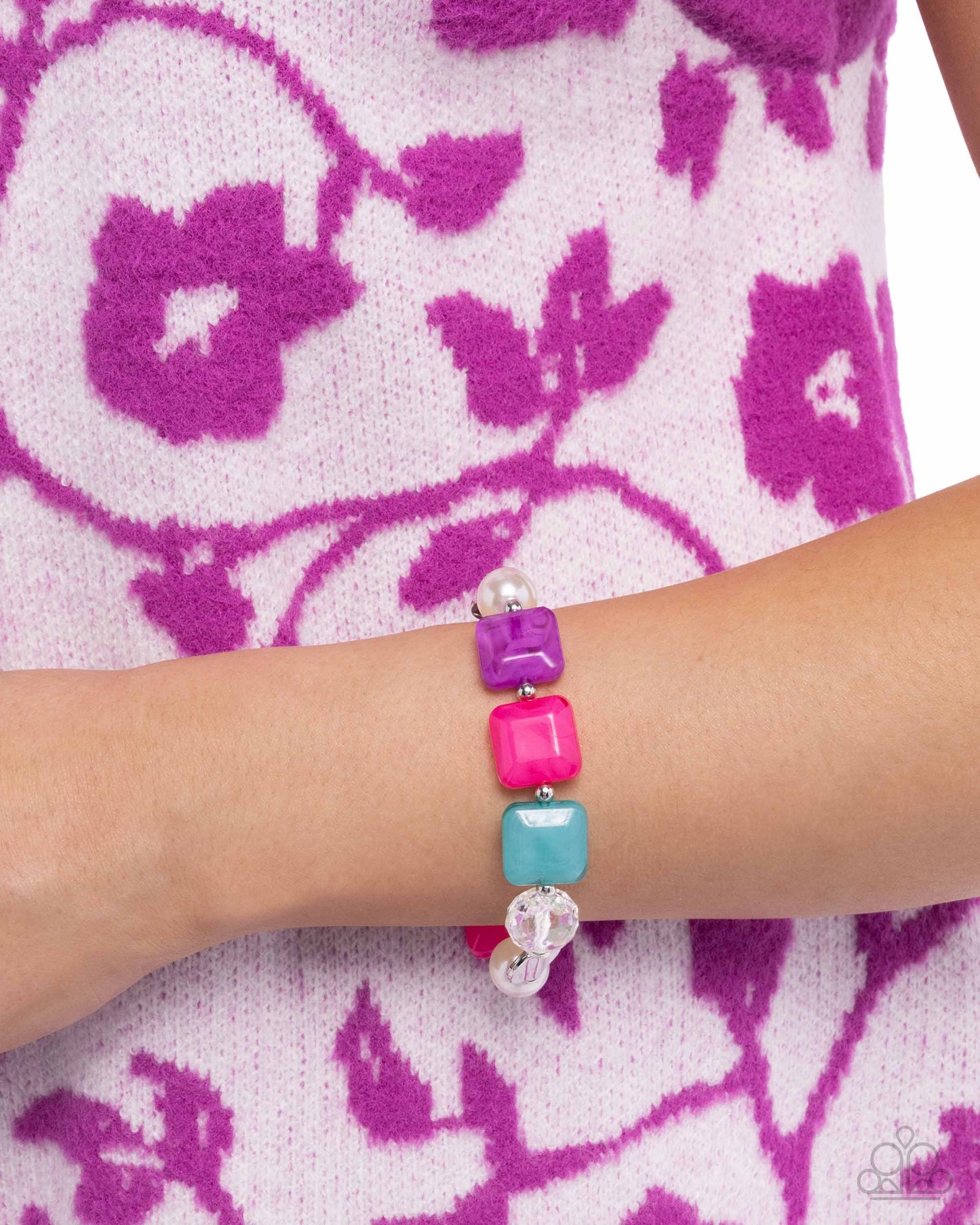 Continuous Cubes - Multi Necklace & Bracelet Set