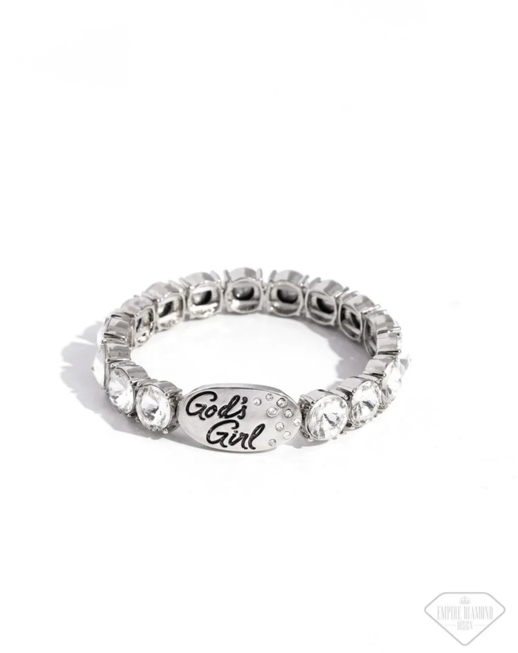 Gods Grace - White Bracelet "Empire Diamond Exclusive"