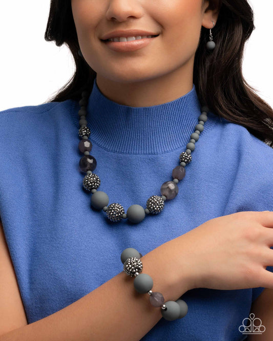 Hematite Hallmark - Silver Necklace & Bracelet Set