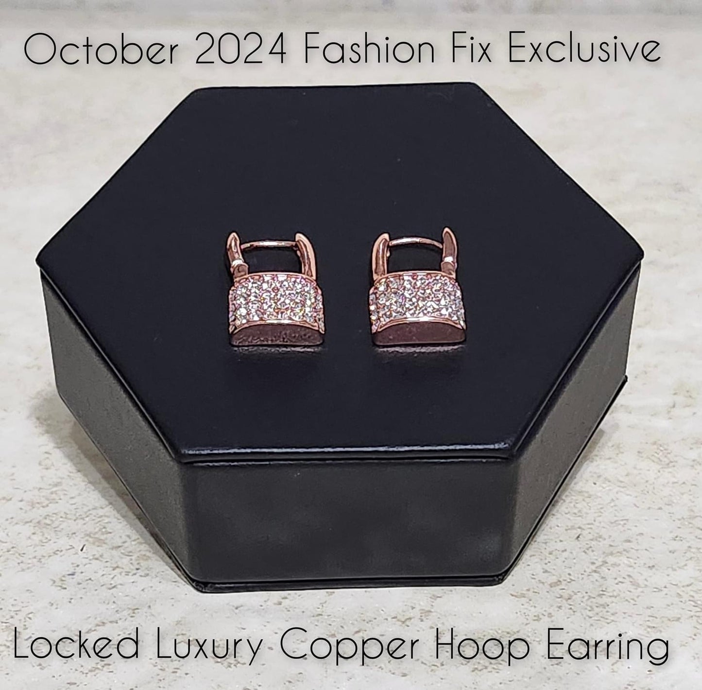 Locked Luxury - Copper Hoop Earring