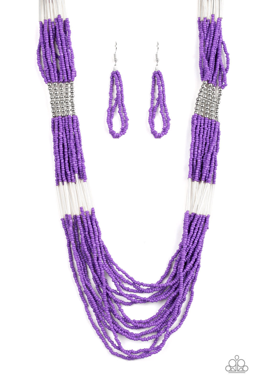 Let It BEAD - Purple Seed Bead Necklace