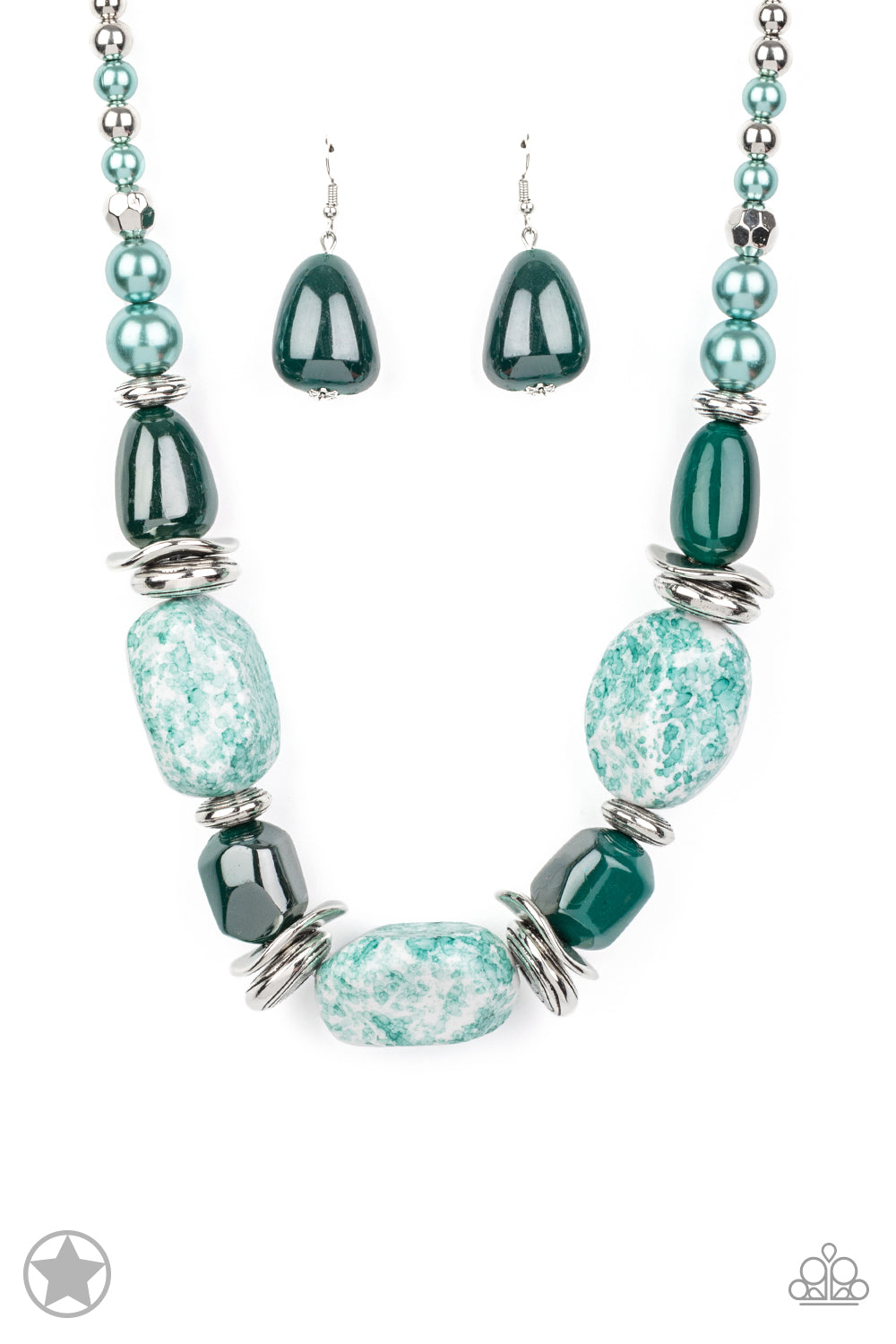 In Good Glazes - Blue Blockbuster Necklace