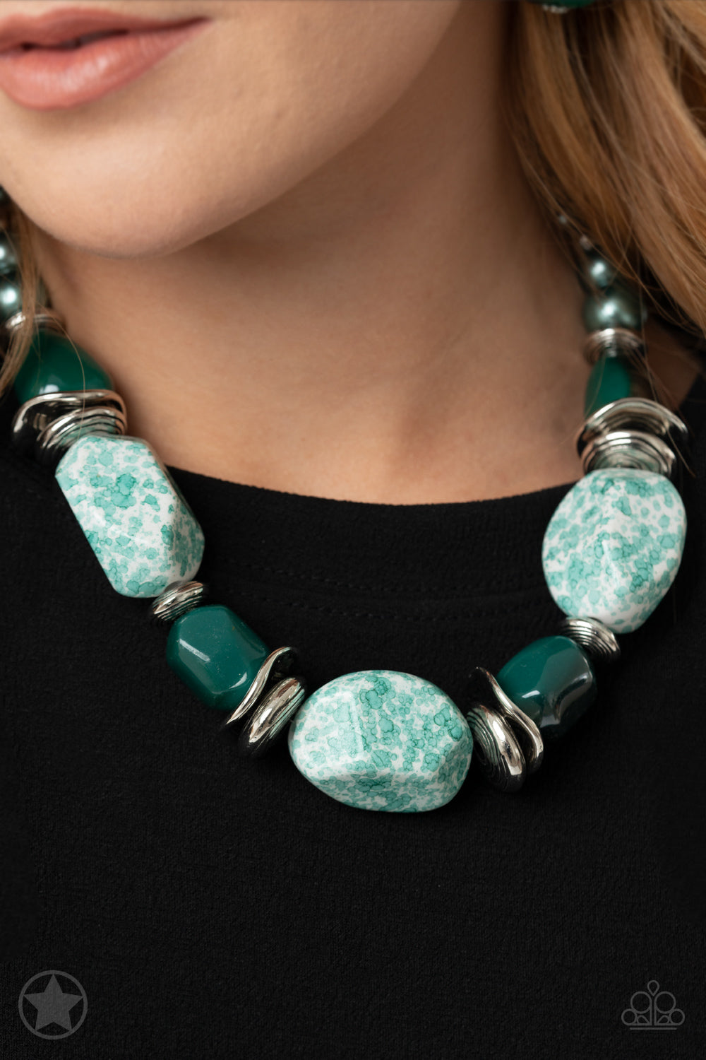 In Good Glazes - Blue Blockbuster Necklace