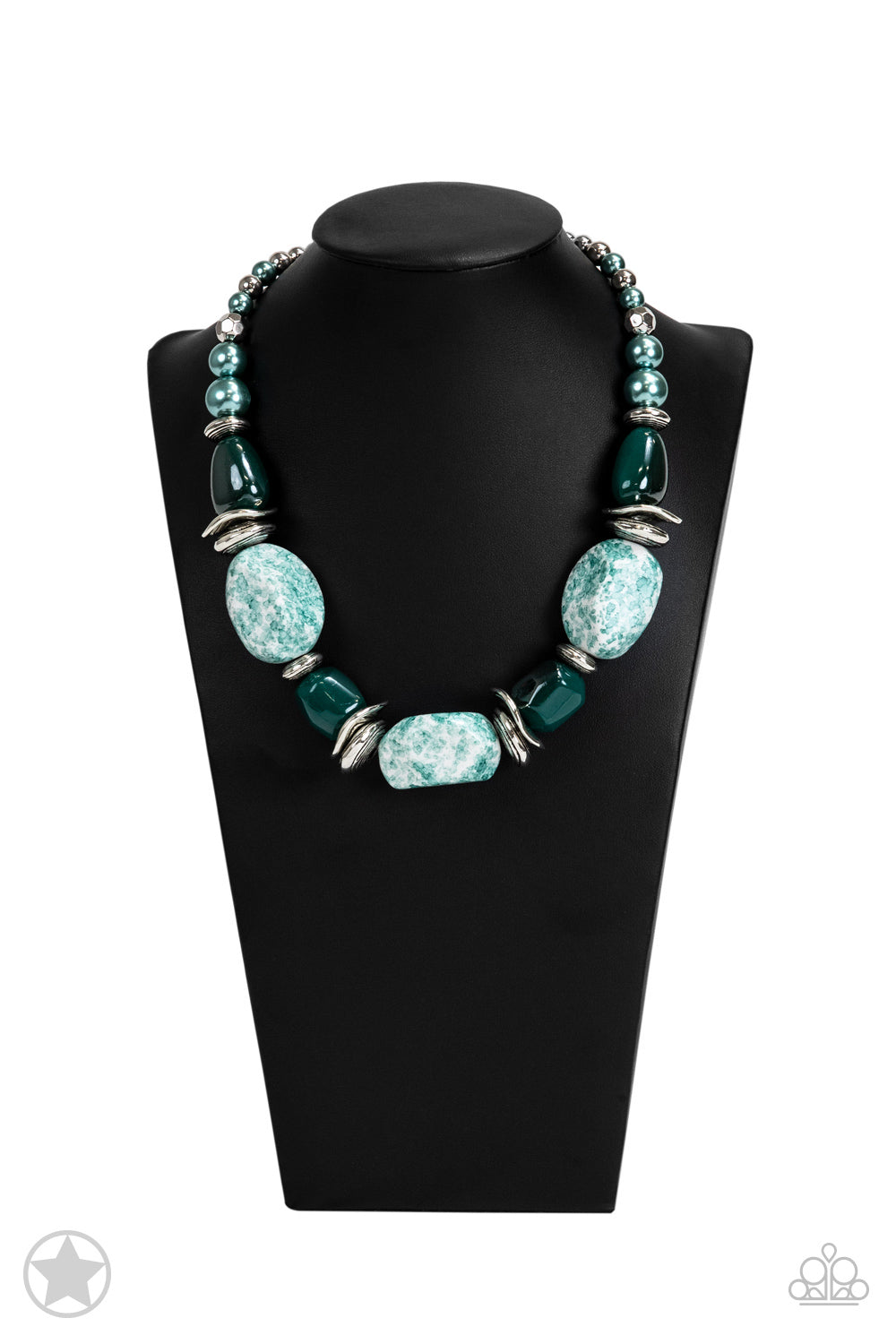 In Good Glazes - Blue Blockbuster Necklace