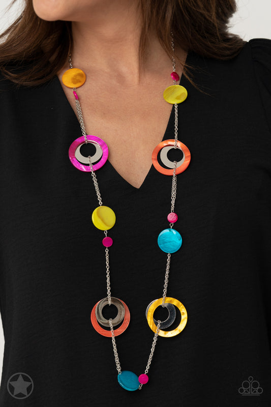 Kaleidoscopically Captivating - Multi Blockbuster Necklace